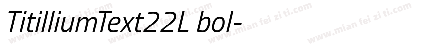 TitilliumText22L bol字体转换
